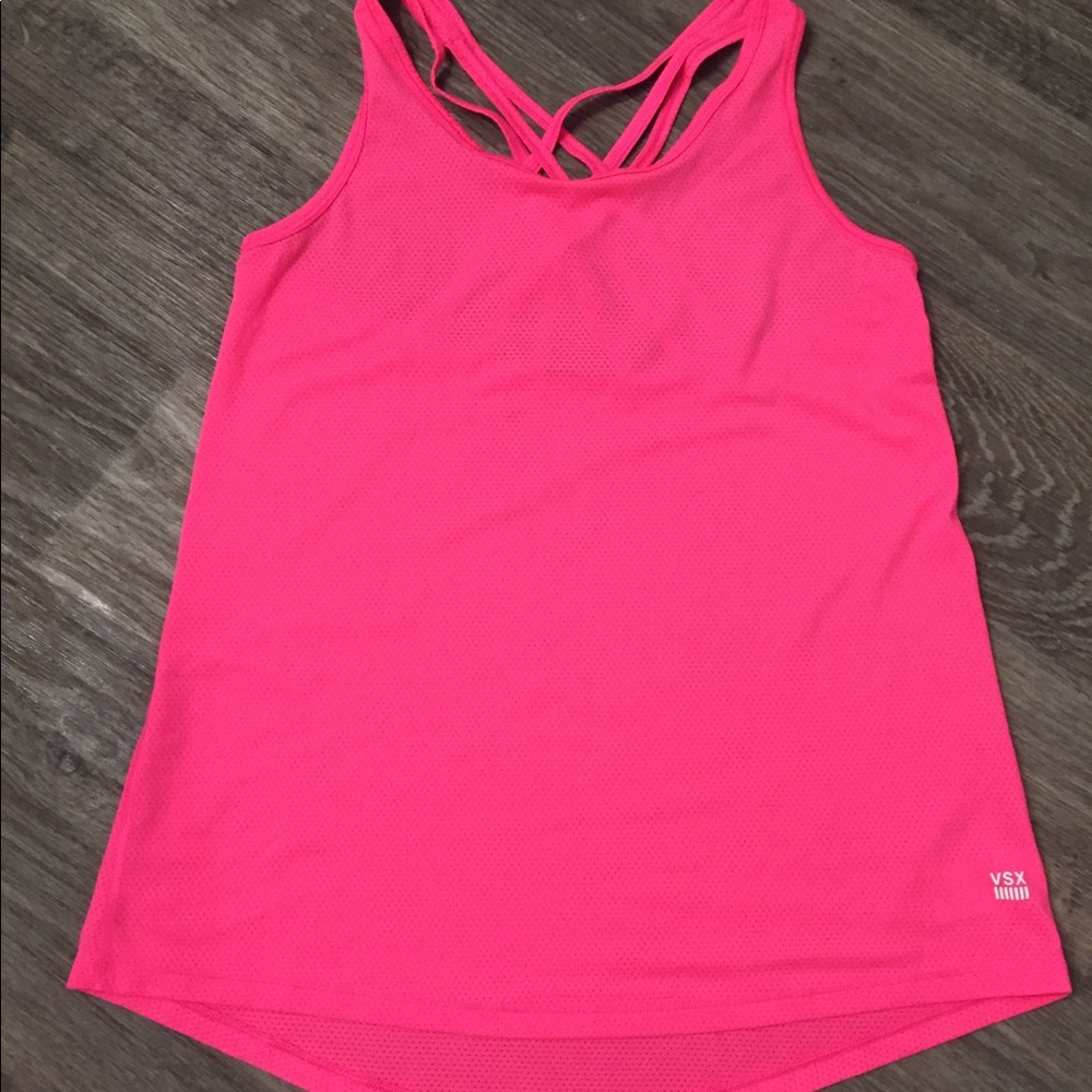 Victoria secret tank top hot pink NWOT